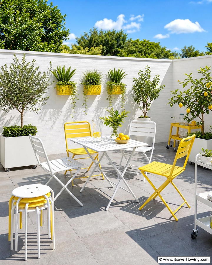 Portable Outdoor Furniture - 21 Small Patio Design Ideas to Create an Outdoor Oasis