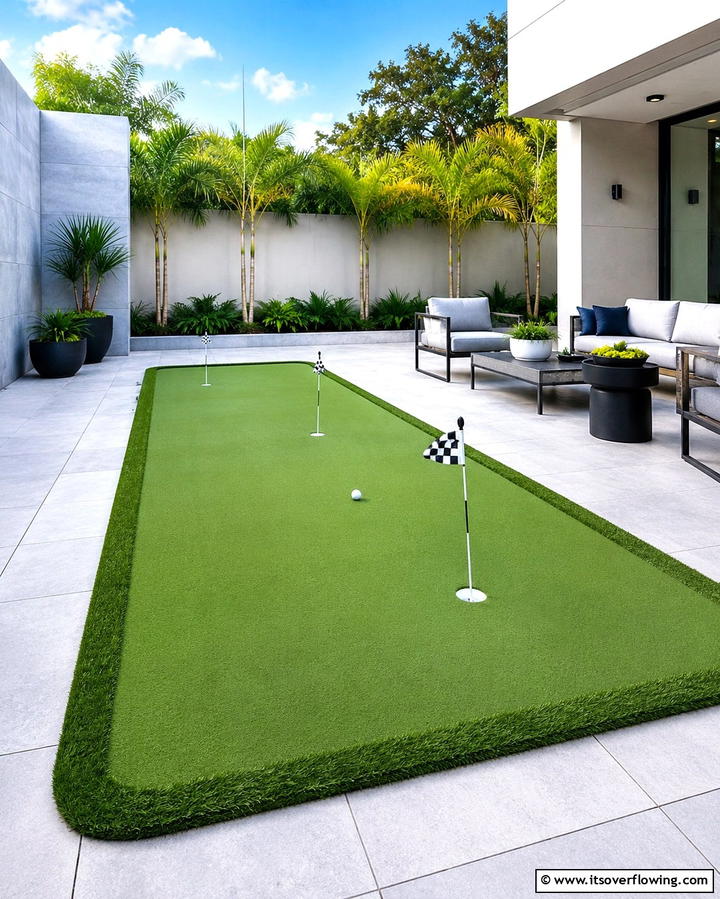 Portable Putting Greens for Flexibility - 25 Backyard Putting Green Ideas for Golf Enthusiasts