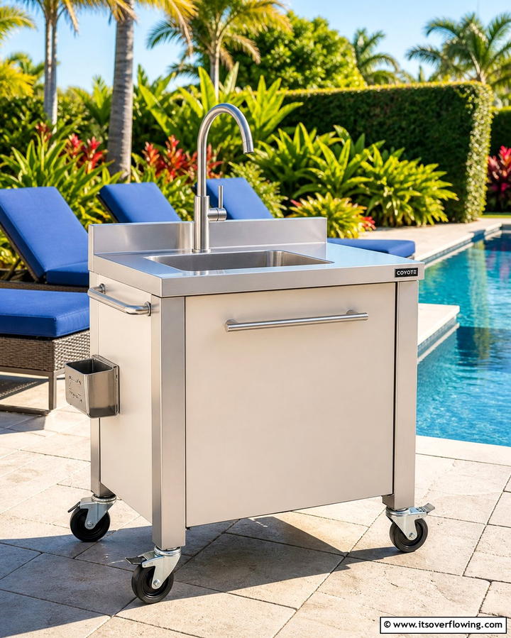 Portable Sink Unit - 25 Outdoor Sink Ideas for Functional Outdoor Spaces
