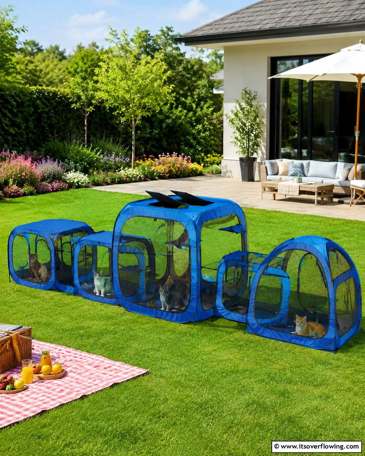Portable Tent Catio - 25 Outdoor Catio Ideas for Your Feline Friends