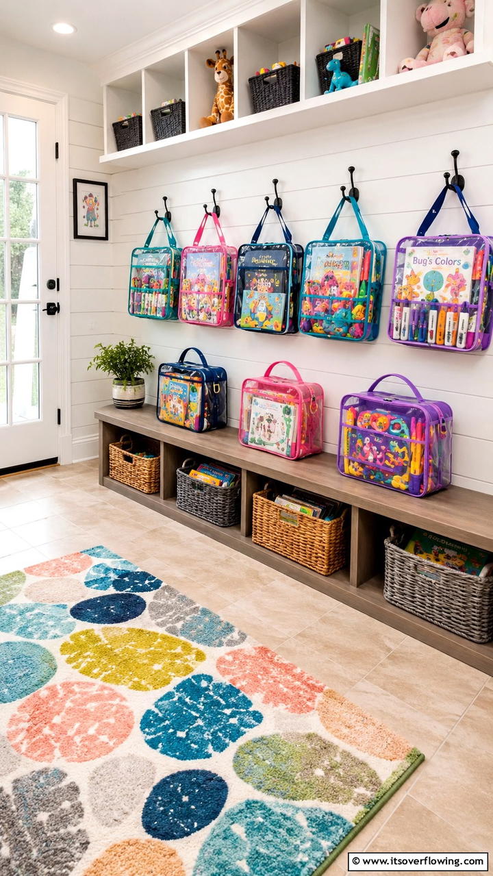 Portable Toy Bags - 21 Smart Toy Storage Ideas to Declutter Kids’ Spaces Efficiently
