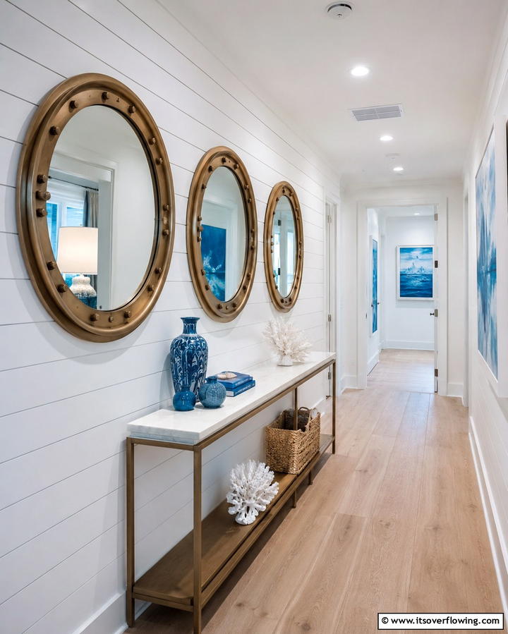 Porthole Inspired Mirrors - 25 Nautical Decor Ideas for a Beachy Home