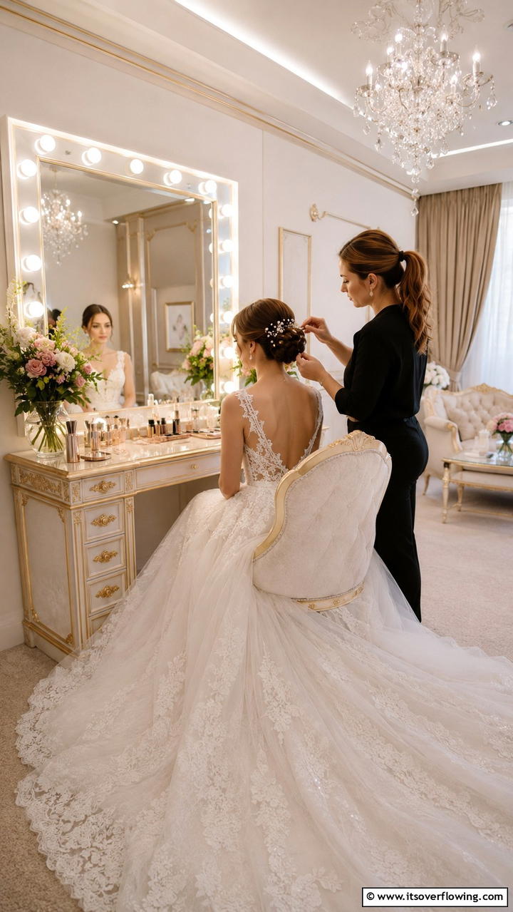 Posh Hair and Makeup - 30 Glamorous Wedding Ideas- Elegant Themes & Decor Inspiration