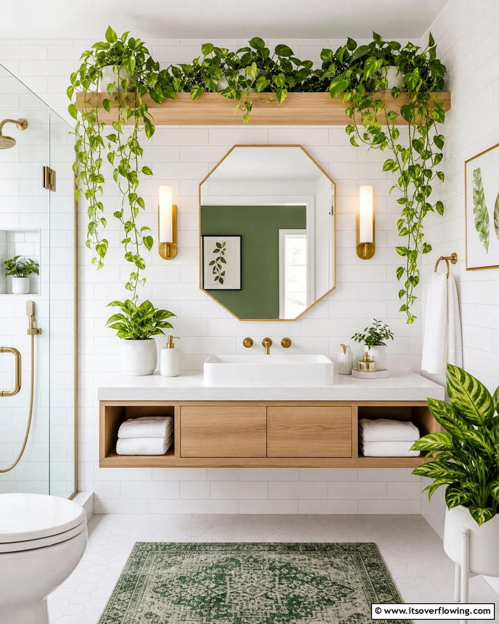 Pothos - 30 Best Plants for Bathroom Spaces to Enhance Humidity & Style