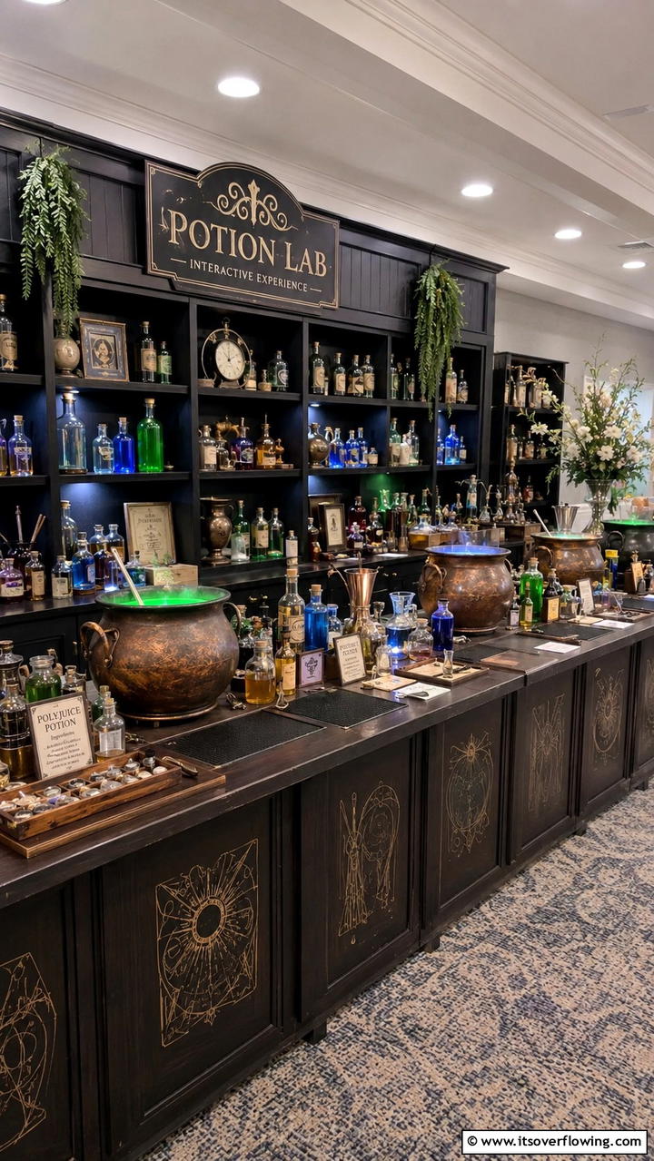 Potion Lab Interactive Experience - 30 Harry Potter Wedding Ideas- Enchanting Themed Celebrations