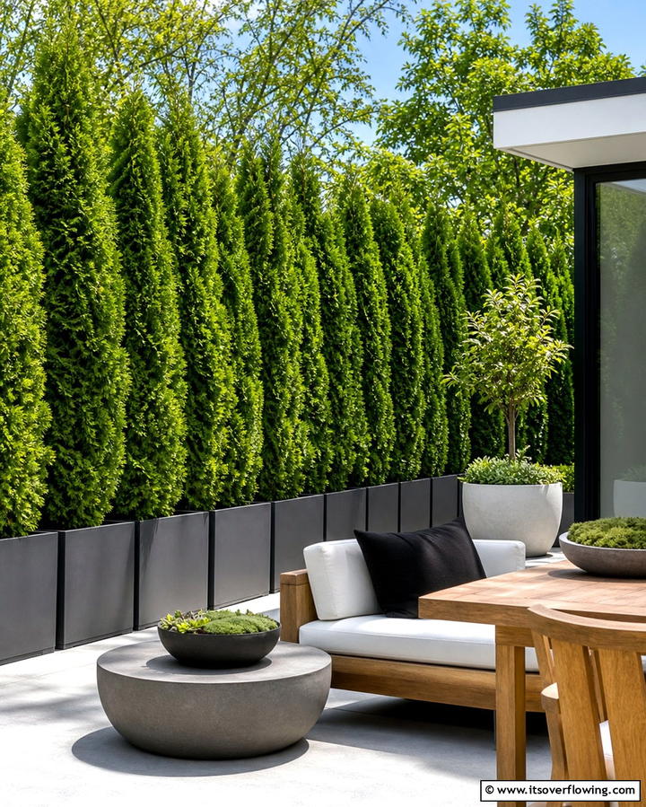 Potted Plant Fence - 25 Temporary Fence Ideas for Versatile Outdoor Spaces