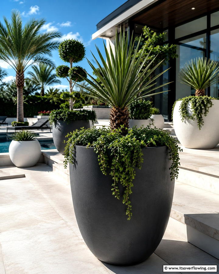 Potted Plants for Versatile Design - 25 Low Maintenance Backyard Landscaping Ideas
