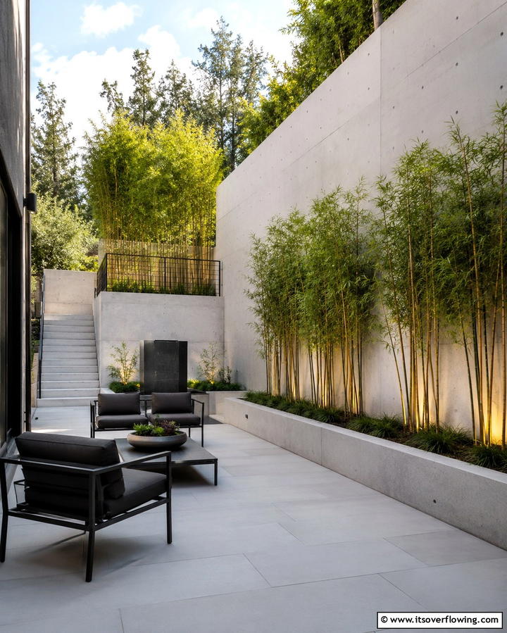 Poured Concrete Retaining Wall - 25 Inexpensive Retaining Wall Ideas for Your Yard