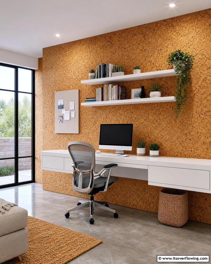 Practical Cork Wall Coverings - 30 Wall Covering Ideas to Transform Your Interior Design