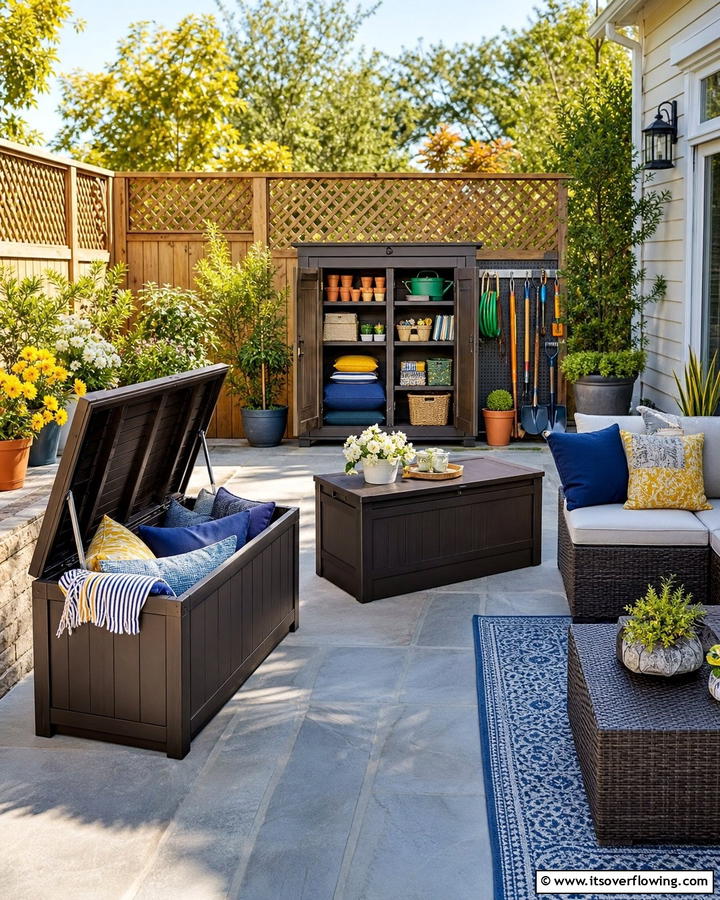 Practical Storage Solutions - 20 Patio Extension Ideas to Enhance Your Outdoor Living Space
