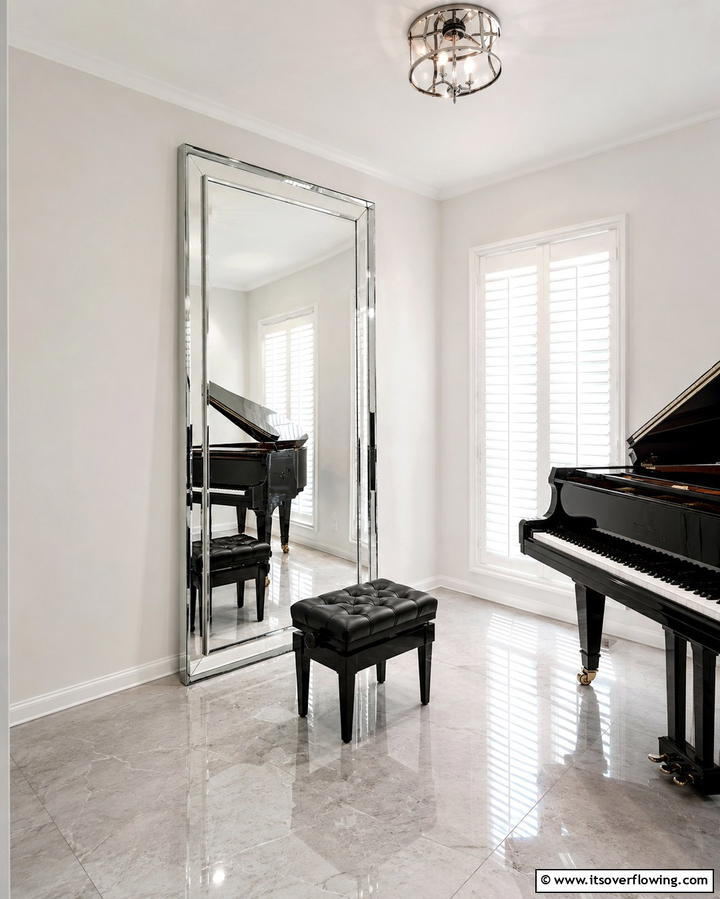Practice Mirror - 25 Guitar Room Ideas for Music Lovers