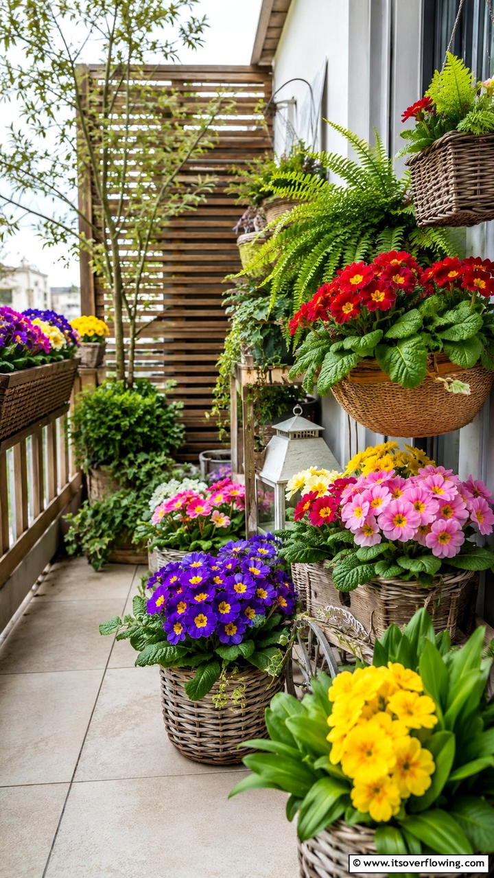 Primroses - 30 Flowering Plants for Balcony Gardens - Colorful Displays