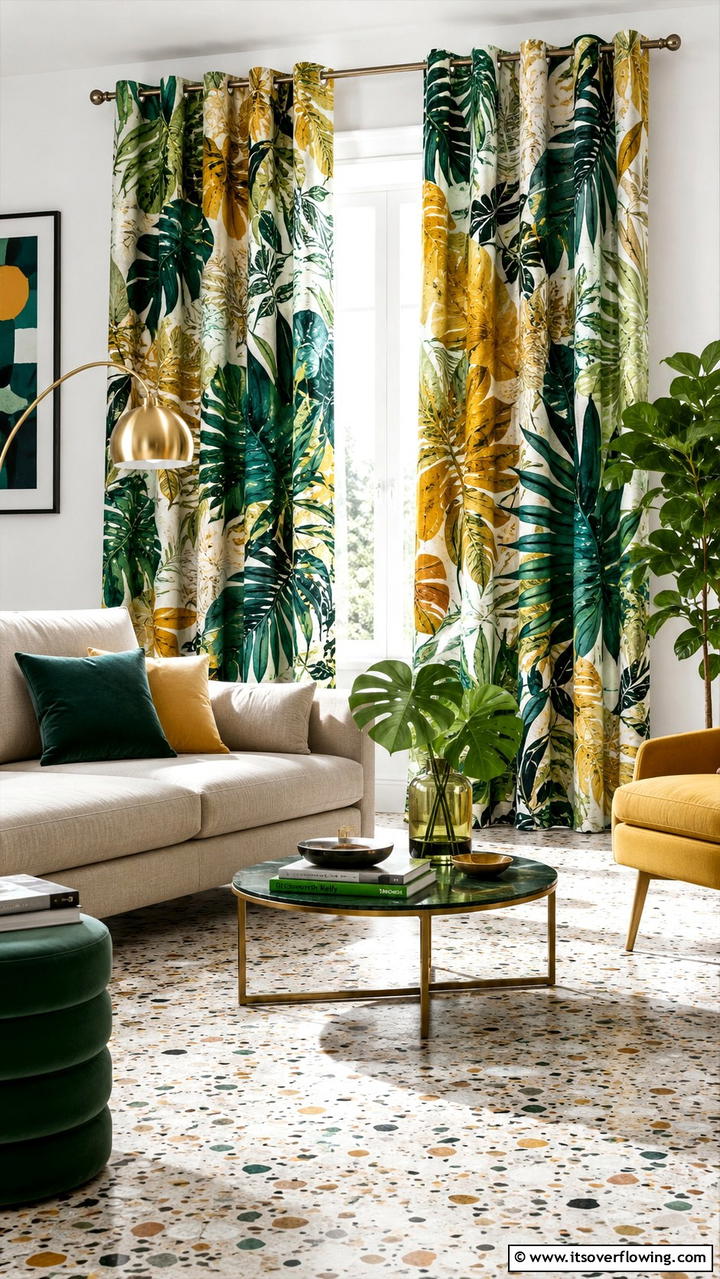 Printed Pattern Dynamics - 21 Stylish Window Treatment Ideas for Light and Privacy