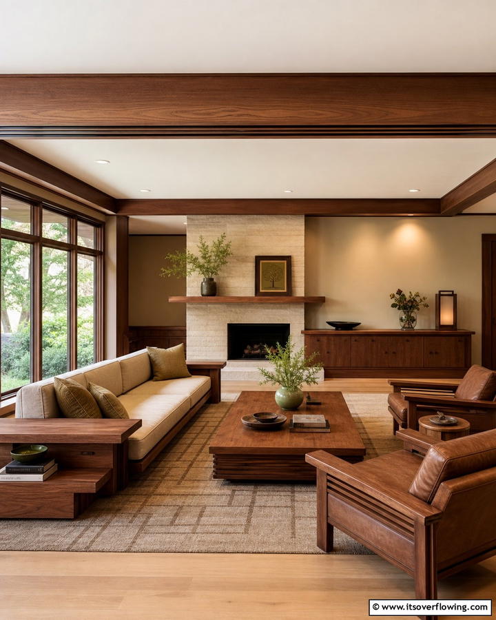Prioritize Low Wide Furniture - 20 Prairie-style Interior Design Ideas for a Cozy Home