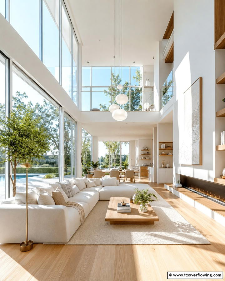 Prioritize Natural Light - 25 Organic Modern Living Room Design Ideas