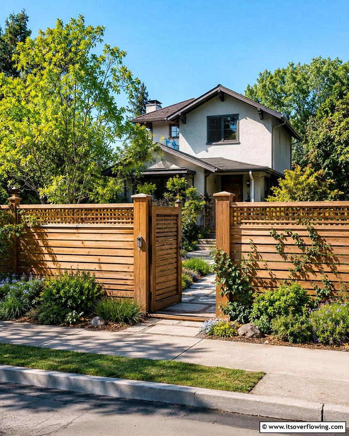 Privacy Fencing - 25 1980s House Exterior Ideas for a Retro Look