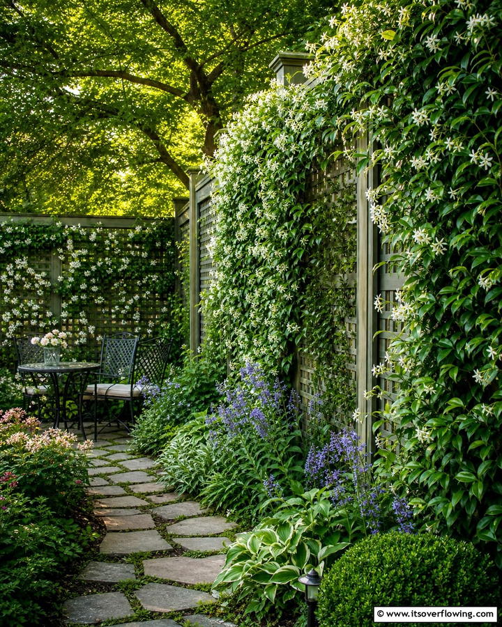 Privacy Lattice Fence with Vines - 20 Lattice Fence Ideas for a Stylish and Functional Garden