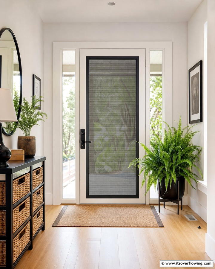 Privacy Mesh Screens - 20 Front Door Privacy Ideas to Enhance Your Home Security