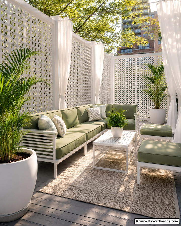 Privacy Screen Lattice Panels - 25 Innovative Deck Lattice Ideas to Enhance Outdoor Spaces