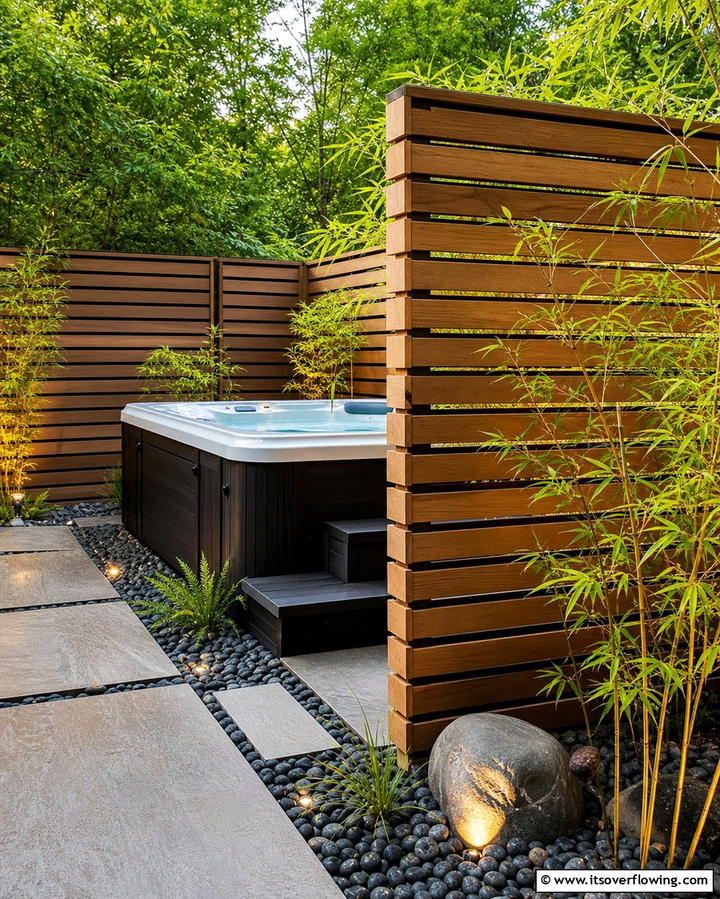 Privacy Screens - 25 Relaxing Hot Tub Decor Ideas for Your Backyard