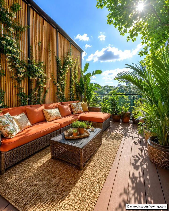 Privacy Screens for Seclusion - 25 Balcony Deck Ideas- Transform Your Outdoor Space