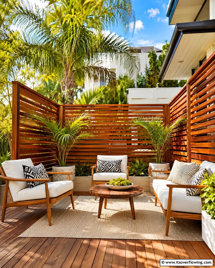 Privacy Screens for Seclusion - 25 Townhouse Patio Ideas for Small Outdoor Spaces
