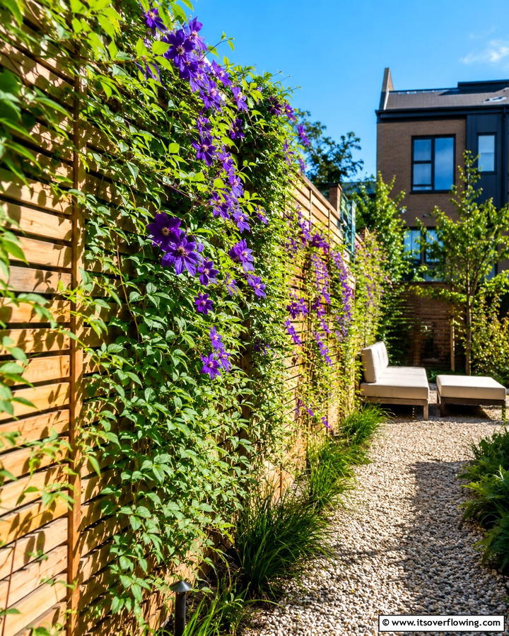 Privacy Screens with Plants - 30 Space-Saving Townhouse Backyard Design Ideas