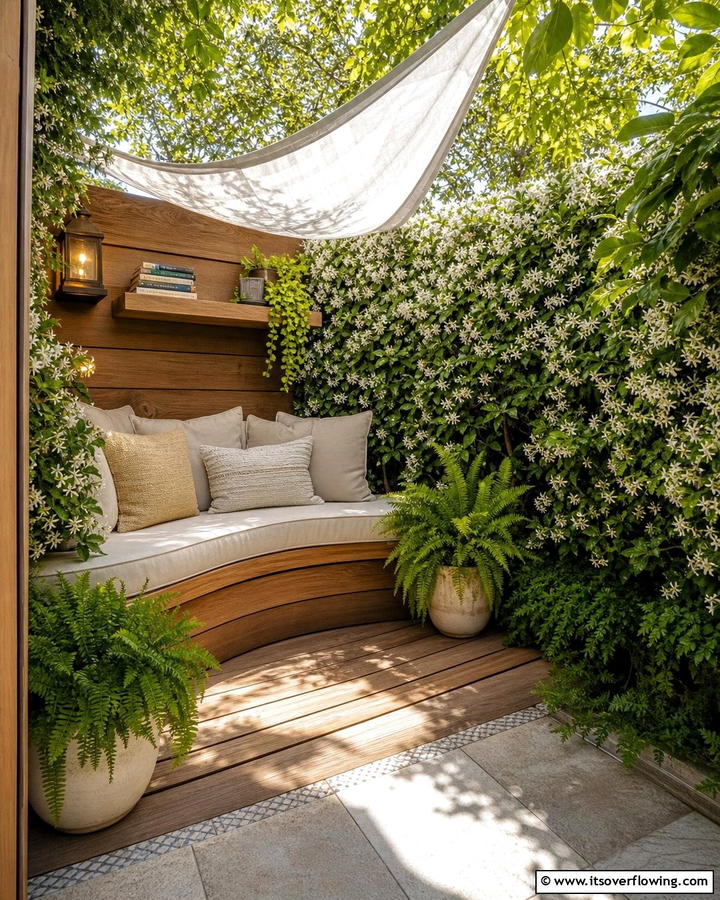 Private Outdoor Reading Nook - 21 Outdoor Living Space Ideas to Transform Your Yard