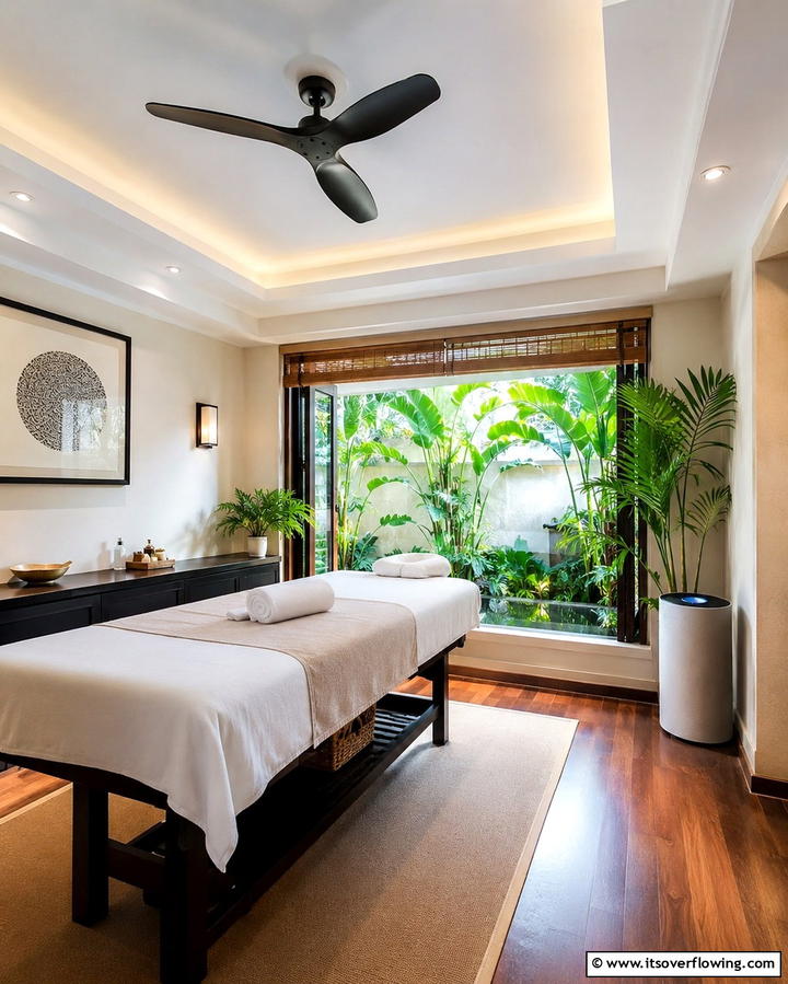 Provide Proper Ventilation - 25 Massage Room Setup Ideas for Ultimate Relaxation