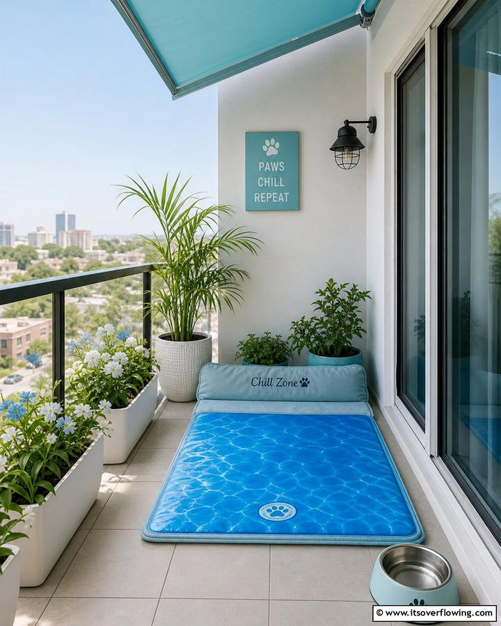 Provide a Cooling Mat - 20 Dog Balcony Ideas for Your Furry Friend’s Comfort