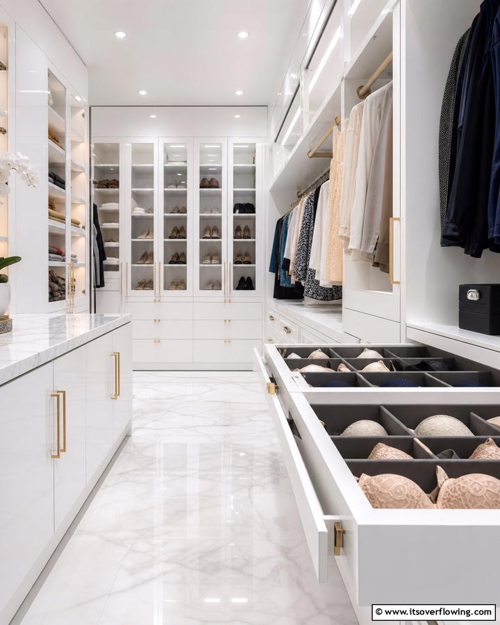 Pull Out Closet Trays - 20 Bra Storage Ideas- Organize Your Intimates