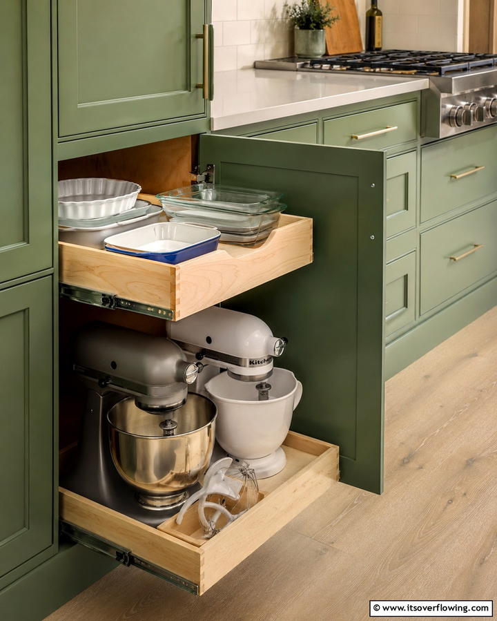 Pull Out Shelves for Easy AccessOne - 25 Pantry Shelving Ideas for Organized Kitchens