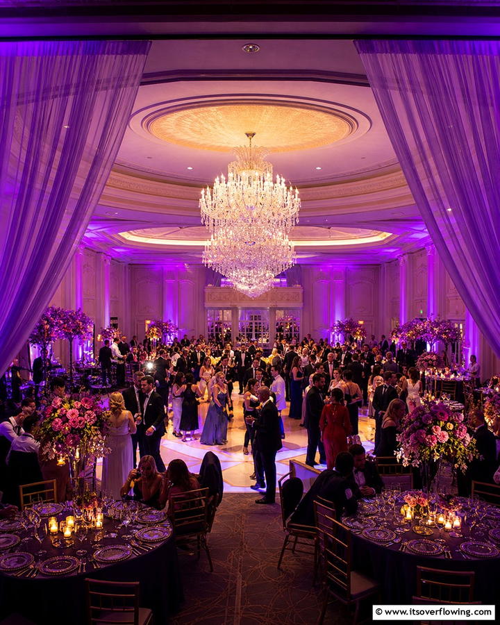 Purple Lighting Effects - 17 Purple Wedding Theme Ideas for Enchanting Celebrations