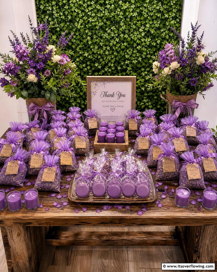 Purple Wedding Favors - 17 Purple Wedding Theme Ideas for Enchanting Celebrations