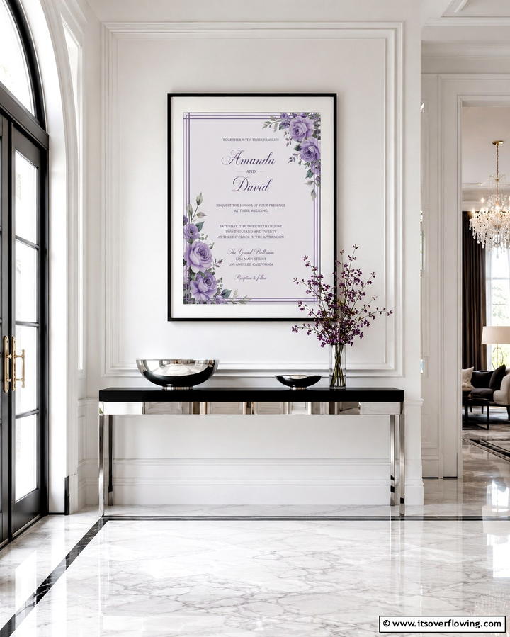 Purple Wedding Invitations - 30 Purple Wedding Theme Ideas for Regal Celebrations