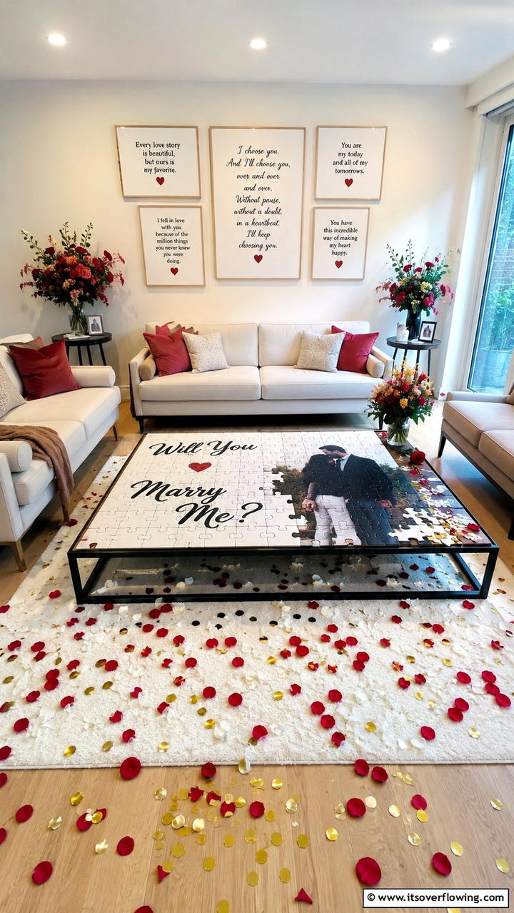 Puzzle Piece Engagement - 21 Romantic Wedding Proposal Ideas to Say ‘Will You Marry Me-’