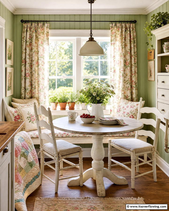 Quaint Cottage Breakfast Nook - 21 Cozy Breakfast Nook Ideas for Charming Kitchen Corners