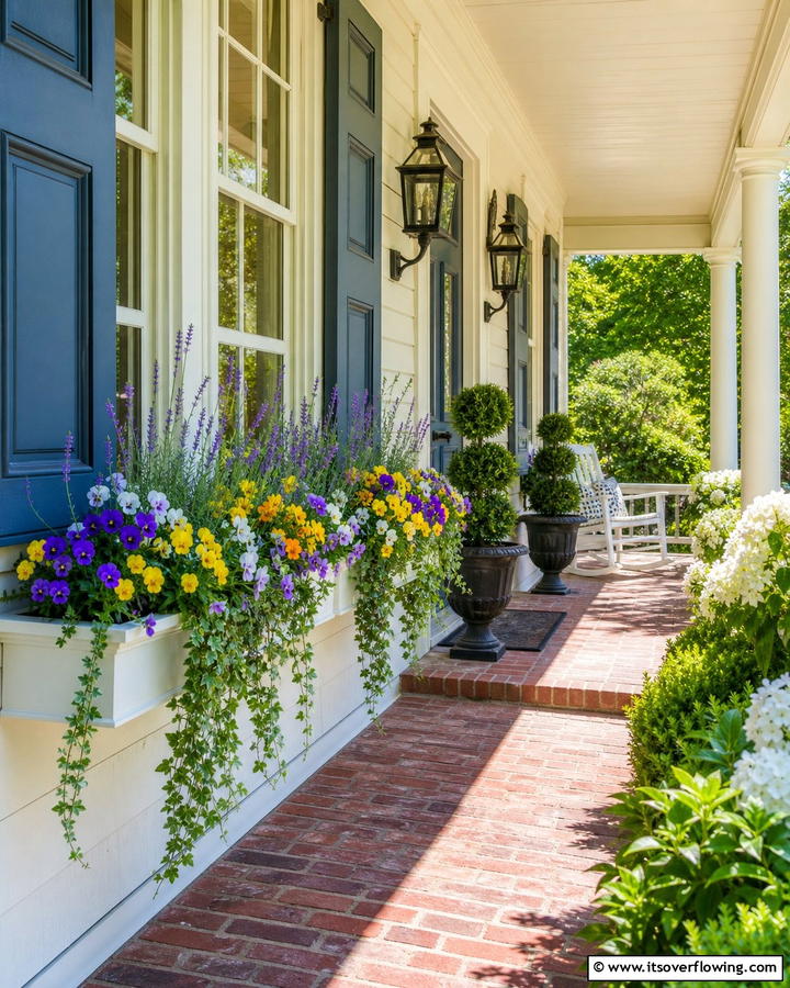 Quaint Window Boxes of Blooms - 30 Southern Front Porch Ideas for Welcoming Outdoor Spaces