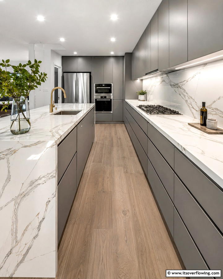 Quality Countertop Materials - 30 Galley Kitchen Ideas for Efficient and Stylish Layouts