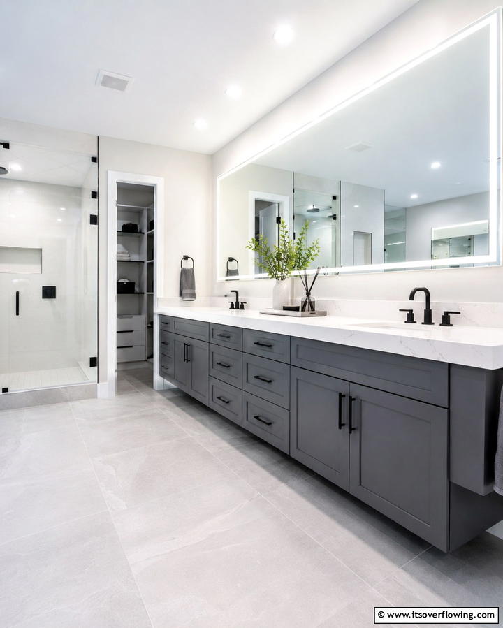 Quartz Countertops for Durability and Style - 25 Bathroom Countertop Ideas for a Stylish Upgrade