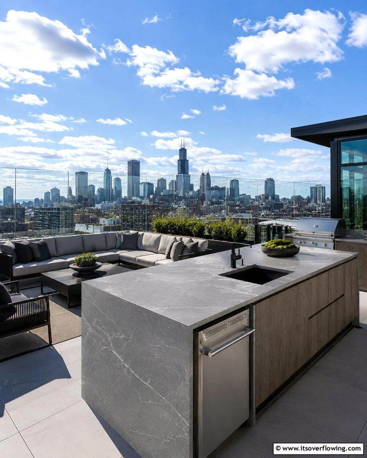 Quartz Countertops for Low Maintenance - 25 Outdoor Countertop Ideas for Functional Spaces