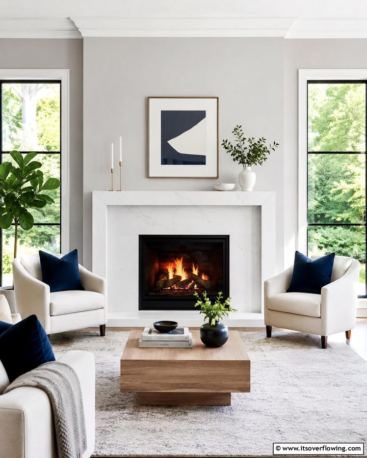 Quartz Panels for a Seamless Look - 25 Quartz Fireplace Surround Ideas for a Sleek Look