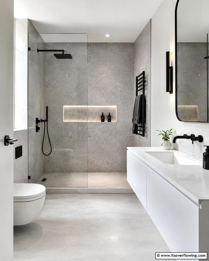 Quartz Shower SurroundsOne - 25 Shower Surround Ideas to Refresh Your Bathroom