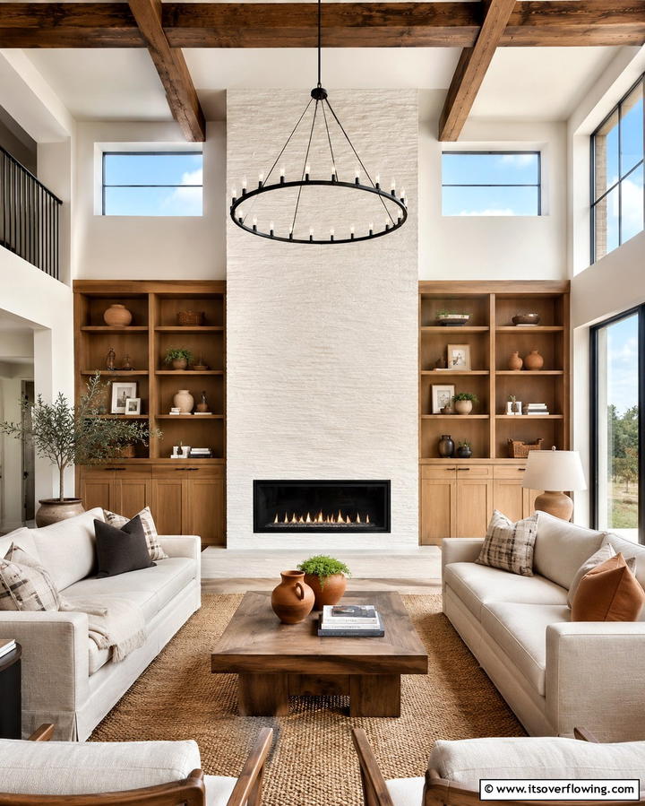 Quartz with Natural Stone Patterns - 25 Quartz Fireplace Surround Ideas for a Sleek Look