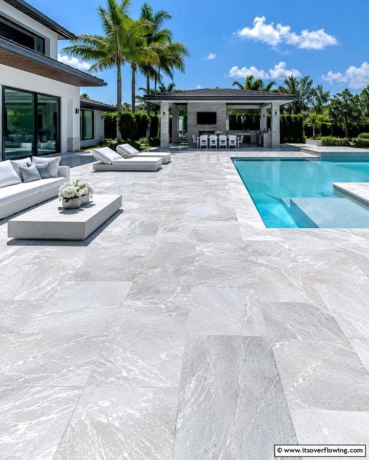 Quartzite Radiance - 25 Stone Patio Ideas for Natural Outdoor Beauty