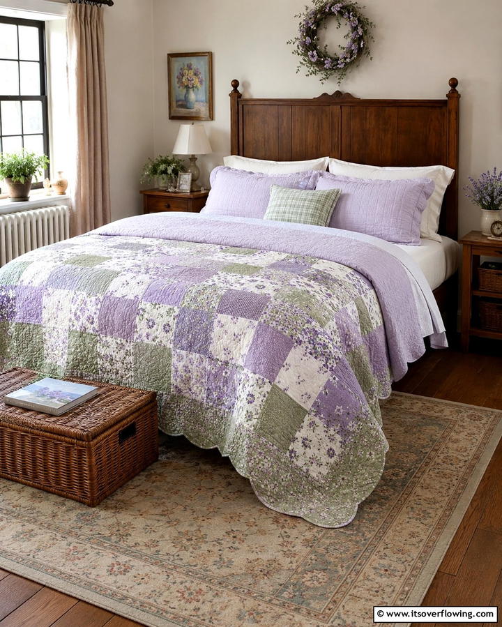 Quilted Coverlets for Layering - 25 Grandmillennial Style Bedroom Ideas for a Chic Look