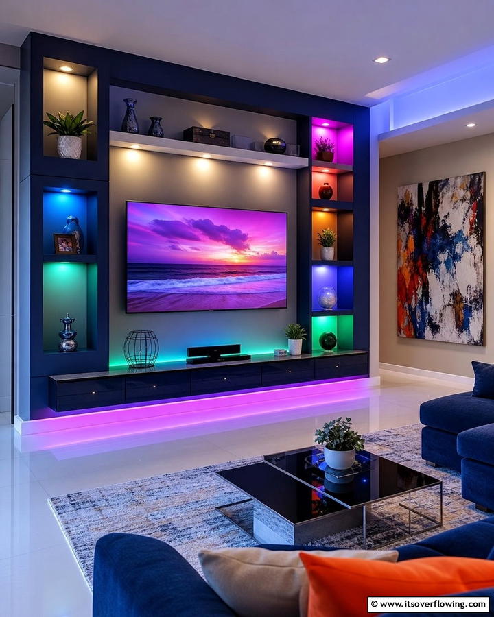 RGBW Cabinet Lighting - 20 Cabinet Lighting Ideas to Brighten Your Space