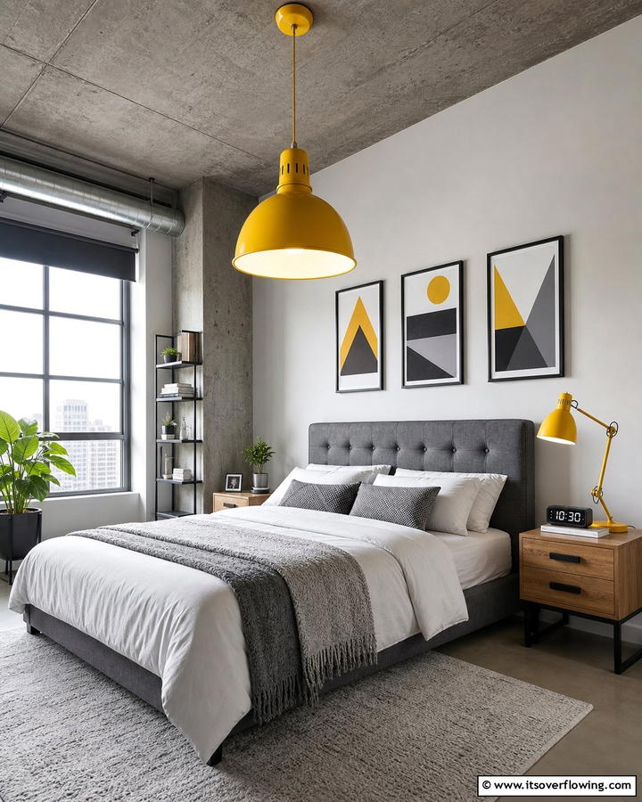 Radiant Lighting Fixtures - 30 Yellow Bedroom Ideas to Brighten Your Sleep Space