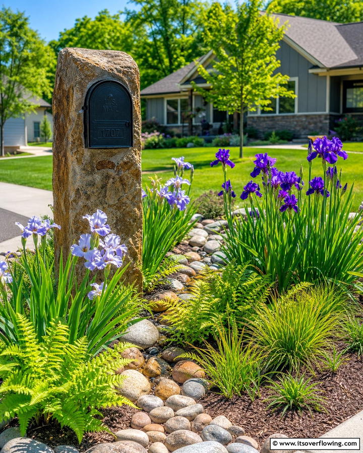 Rain Garden Benefits - 30 Creative Mailbox Landscaping Ideas for Curb Appeal