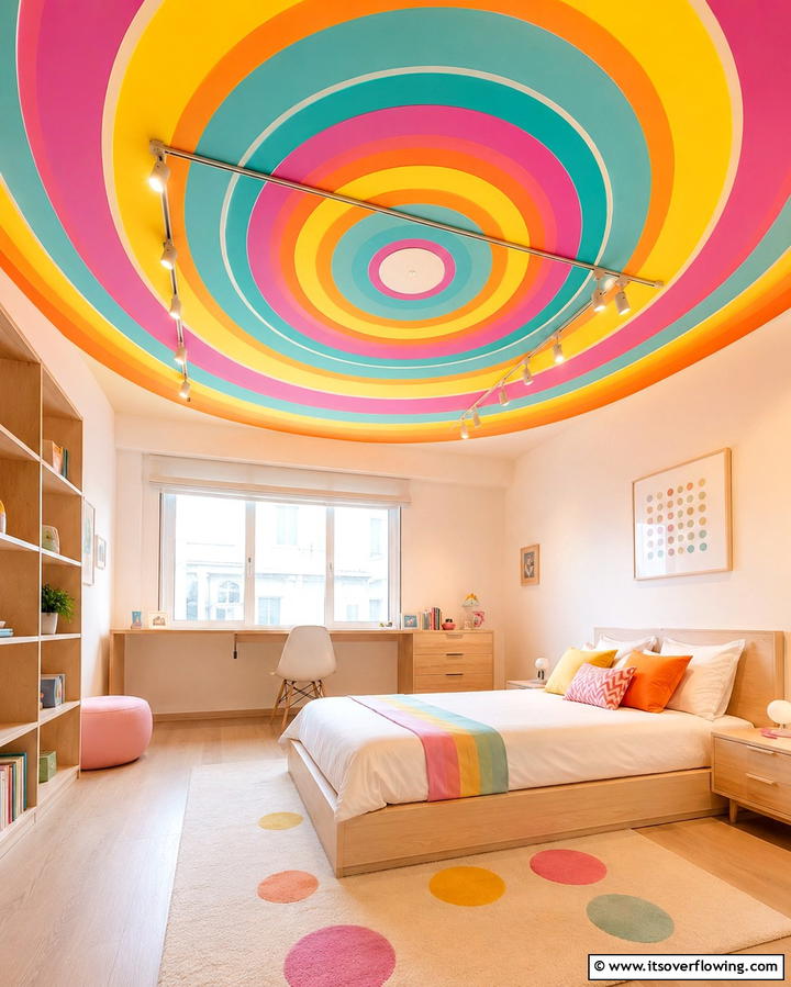 Rainbow Ceiling Designs - 25 Rainbow Bedroom Ideas to Brighten Up Your Space